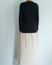 Load image into Gallery viewer, straight neck L/S - high twist gauze
画像をギャラリービューアに読み込む, straight neck L/S - high twist gauze