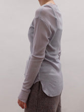 Load image into Gallery viewer, gauze waffle - straight neck L/S
画像をギャラリービューアに読み込む, gauze waffle - straight neck L/S
