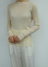 Load image into Gallery viewer, straight neck L/S - gauze waffle
画像をギャラリービューアに読み込む, straight neck L/S - gauze waffle