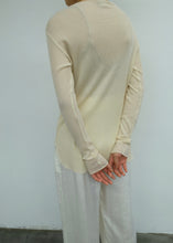 Load image into Gallery viewer, straight neck L/S - gauze waffle
画像をギャラリービューアに読み込む, straight neck L/S - gauze waffle