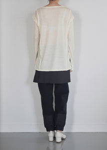 pre order | tucked L/S  - washable wool jersey