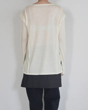 Load image into Gallery viewer, tucked L/S  - washable wool jersey
画像をギャラリービューアに読み込む, tucked L/S  - washable wool jersey
