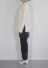 Load image into Gallery viewer, pre order | tucked L/S  - washable wool jersey
画像をギャラリービューアに読み込む, pre order | tucked L/S  - washable wool jersey
