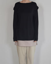 Load image into Gallery viewer, tucked L/S  - washable wool jersey
画像をギャラリービューアに読み込む, tucked L/S  - washable wool jersey
