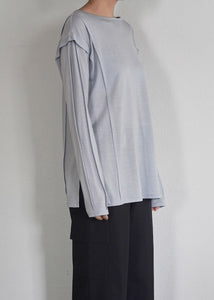 pre order | tucked L/S  - washable wool jersey