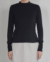 Load image into Gallery viewer, mock neck L/S _ soft comfort cotton x sheer rib
画像をギャラリービューアに読み込む, mock neck L/S _ soft comfort cotton x sheer rib
