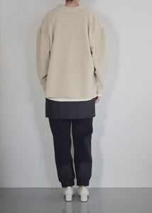 pre order | curved skipper shirt - micro fleece