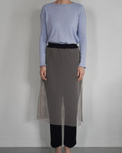 Load image into Gallery viewer, skirted trouser - mesh lace x velours jersey
画像をギャラリービューアに読み込む, skirted trouser - mesh lace x velours jersey
