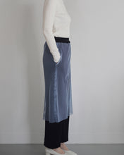 Load image into Gallery viewer, skirted trouser - mesh lace x velours jersey
画像をギャラリービューアに読み込む, skirted trouser - mesh lace x velours jersey
