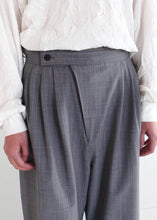 Load image into Gallery viewer, washable wool belted hem trouser
画像をギャラリービューアに読み込む, washable wool belted hem trouser
