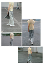 Load image into Gallery viewer, sheer wrinkled jersey crew neck N/S
画像をギャラリービューアに読み込む, sheer wrinkled jersey crew neck N/S

