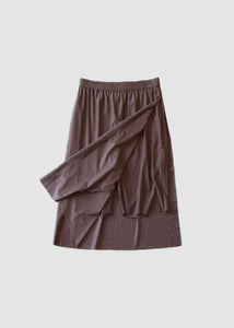 shorts layered skirt